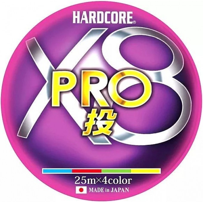 Леска плетеная YO-ZURI DUEL PE HARDCORE X8 PRO 200м 0.24мм (4Color) H3913 Леска плетеная YO-ZURI DUEL PE HARDCORE X8 PRO 200м 0.24мм (4Color) H3913