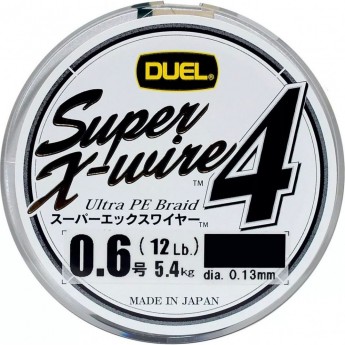 Плетеный шнур YO-ZURI DUEL PE SUPER X-WIRE 4 200m #2.0 5COLOR-YELLOW MARKING 13.0Kg (0.24mm)