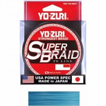 Шнур YO-ZURI PE SUPERBRAID BLUE 300yds 20lbs 0,23мм